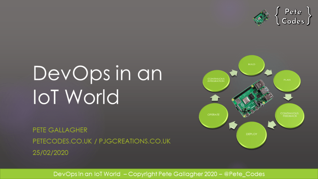 DevOps in an IoT World – Title Slide