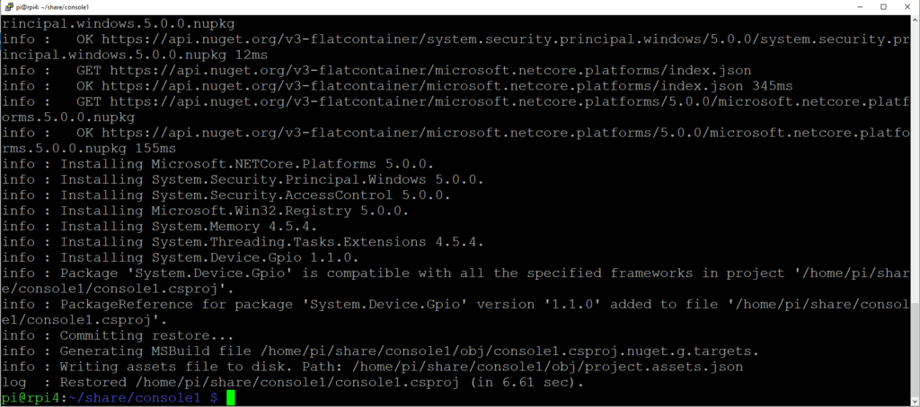 Add GPIO NugeT Package